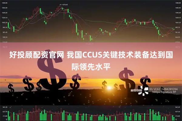 好投顾配资官网 我国CCUS关键技术装备达到国际领先水平